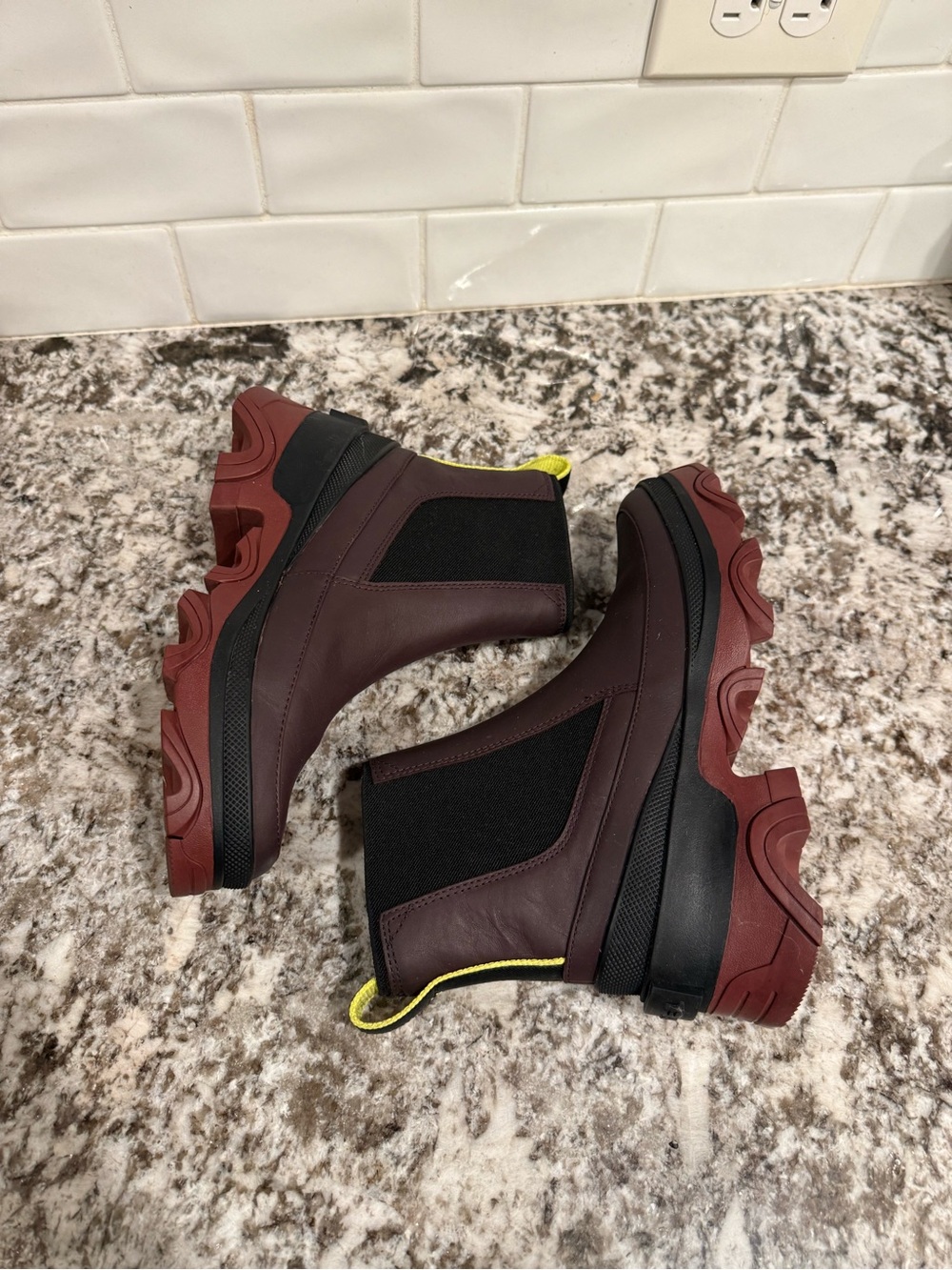 SOREL Women's Brex Waterproof Platform Chelsea Boots - size 7 - Picture 8 of 9